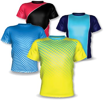 Mens Round Neck Soccer Top (Inset Sleeve)