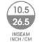 Inseam 10.5"