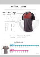 Elastic dames T-shirt met ronde kraag raglan mouw