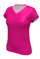 Performance Dames T-shirt V-hals met kapmouw