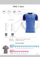 PRO Unisex T-shirt V-hals raglan mouw