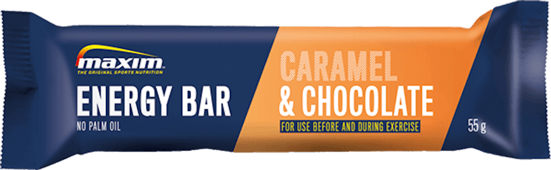  7 x    Maxim Energy Bar Caramel Chocolate 55g