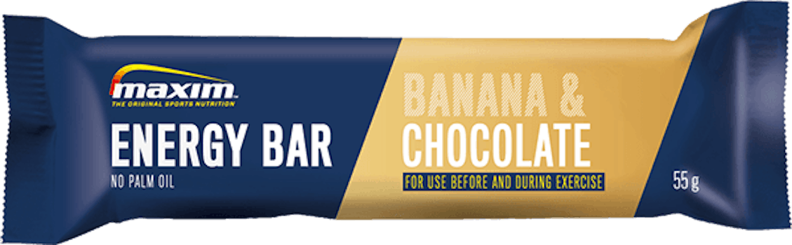  7 x Maxim Energy Bar Banana Chocolate 55g