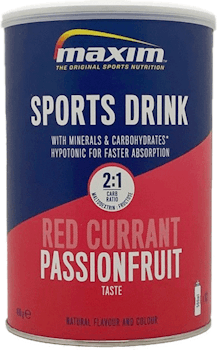 1 x Maxim Sports Drink Red Currant and Passion Fruit – 480g