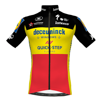 Deceuninck Quick-Step 2021 Belgian Champion Jersey Short Sleeves Aero SP.L 