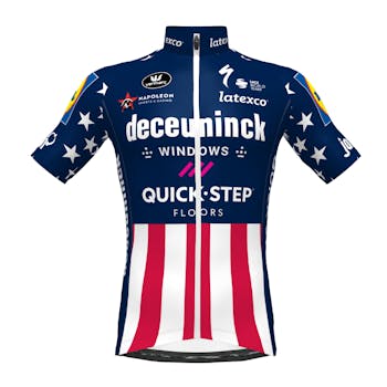 Deceuninck Quick-Step 2021 Champion USA Jersey Short Sleeves Aero SP.L 